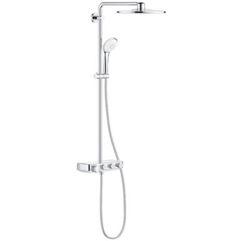 CAESAROO Sistema de ducha con mezclador termostático Grohe Euphoria SmartControl System 310 Duo 26507000 Cromado