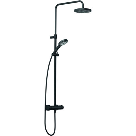 Sistema de ducha doble con termostato KLUDI DIVE, tubo ajustable