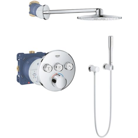 Sistema de ducha oculta Grohe Grohtherm SmartControl, con juego