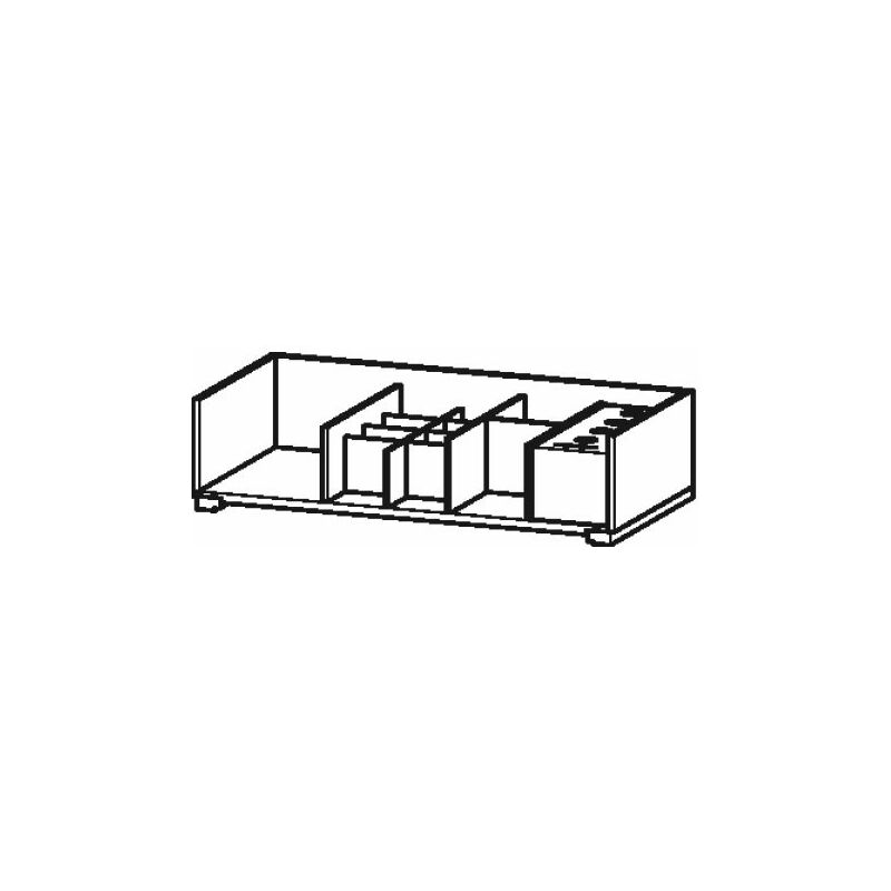 

Sistema de equipamiento Duravit para anchuras de mueble de 750 mm, sin hueco para sifón UV99240, Color (frente/cuerpo): arce macizo - UV992407878