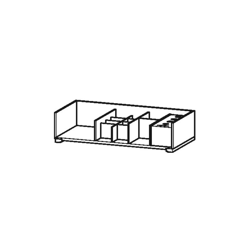 

Sistema de equipamiento Duravit XSquare para anchuras de mueble de 80,0 cm, sin hueco para sifón, posición izquierda, al lado de la cerámica, Color