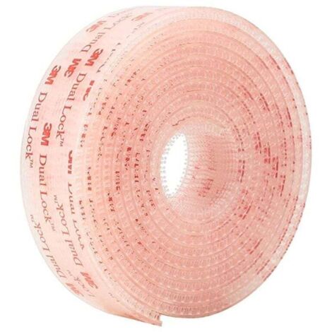 Sistema de fijación resellable transparente de doble cara KZQ 3M con cierre a presión, adhesivo resistente para cámara de salpicadero de coche, Go Pro, soporte para telepasos (25,4 mm x 1 m)