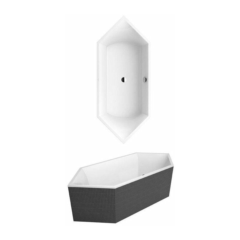 

Villeroy&boch - Sistema de hidromasaje SQUARO Slim Line Airpool Entry, incl. Tecnología Multiplex Trio Posición 1 estrella blanco