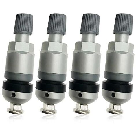 Sistema de monitoreo de presión de neumáticos, 4 vástagos de válvula de sensor de presión de neumáticos TPMS, kit de reparación de sensor de monitoreo de presión de neumáticos, sistema de monitoreo