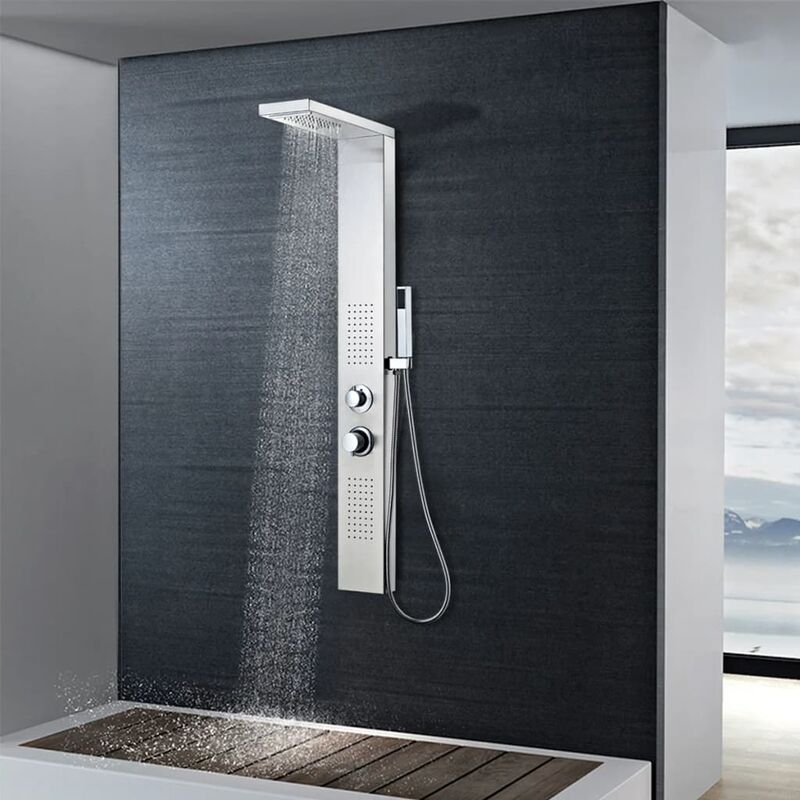 

Sistema de panel de ducha acero inoxidable cuadrado