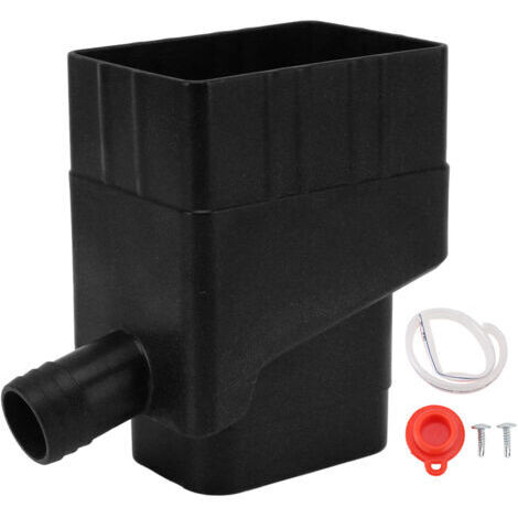 Sistema de recolección de agua de lluvia, kit profesional desviador de canalones, resistente a los rayos UV, material ABS, para barriles de lluvia.
