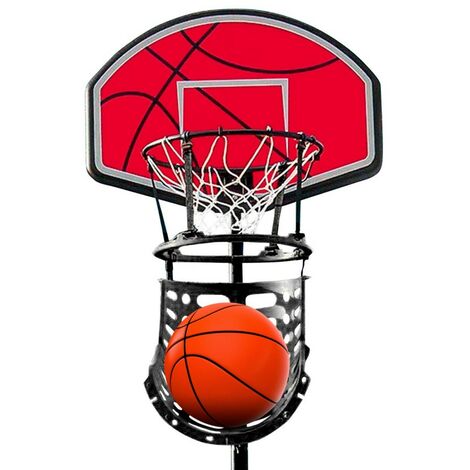 SPORTNOW canasta de baloncesto con ruedas altura ajustable 230-305 cm aro  de baloncesto con soporte tablero de PE y base rellenable 110x45x290-360 cm