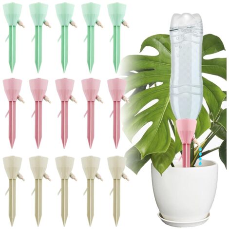 Sistema de riego automático de 15 piezas: riego de flores, dispositivo de riego para plantas en maceta, ideal para balcones y jardines.