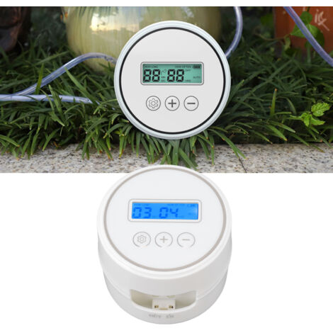Sistema de riego automático USB a pilas con temporizador programable y riego inteligente para 20 plantas en maceta.