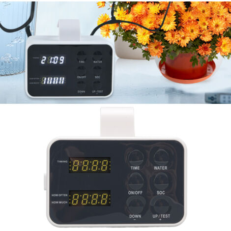Sistema de riego por goteo automático IP65, conjunto autónomo con 15 goteros de ABS para plantas, jardines, balcones y oficinas, programable de forma flexible y duradero.