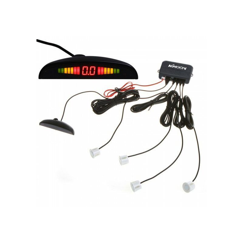 

Happyshopping - Sistema de sensor de aparcamiento KKmoon,blanco