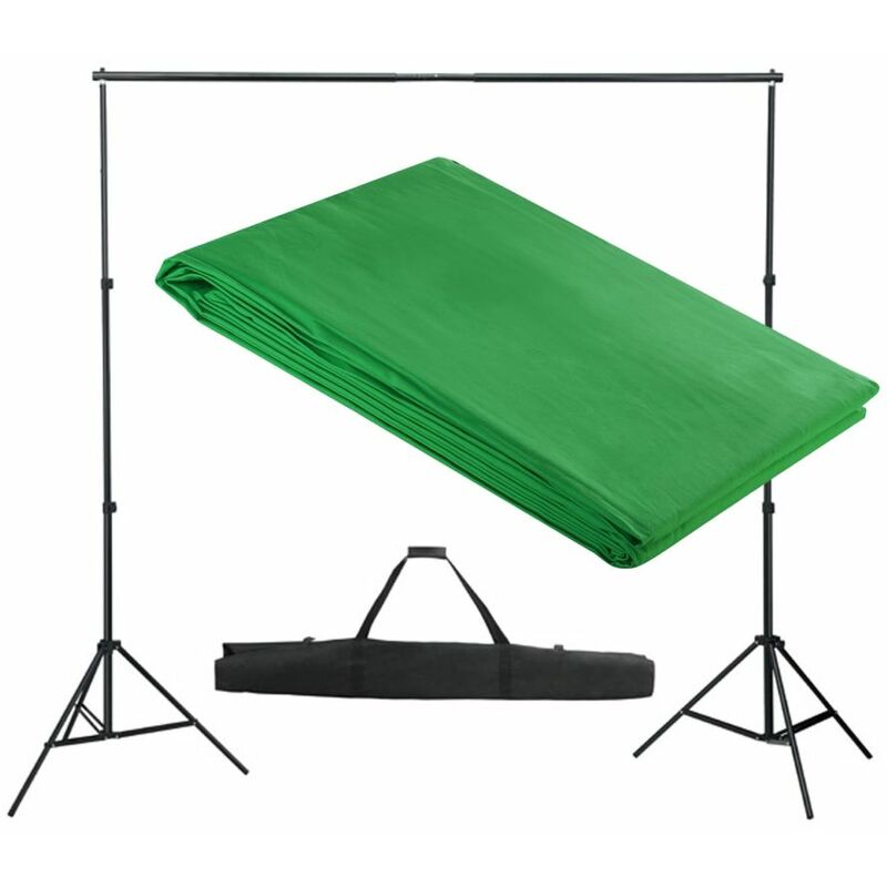 

Sistema de soporte de telon fondo 300x300 cm verde