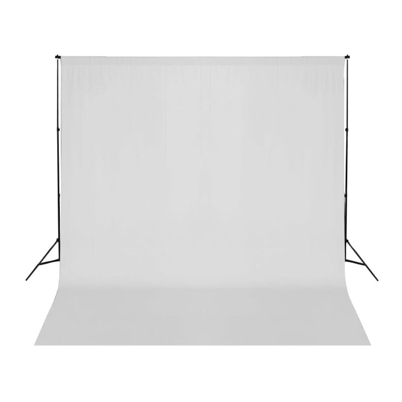 

Vidaxl - Sistema de soporte de telón fondo fotográfico 600x300 cm blanco - Blanco