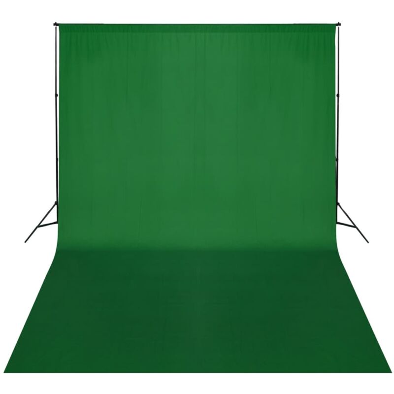 

Vidaxl - Sistema de soporte de telón fondo 500x300 cm verde - Verde