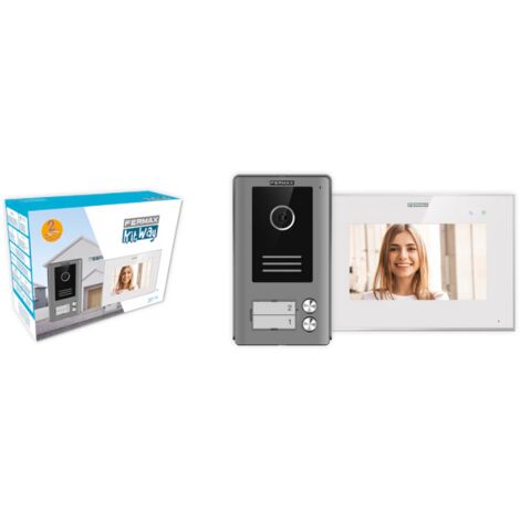 Sistema de videoportero fermax blanco pantalla táctil 7 pulg
