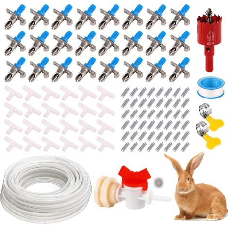 OHSN Abbeveratoio Per Conigli 2 Pezzi, Erogatore 250ml Acqua, Coniglio Abbeveratoio Criceto - Foto 9