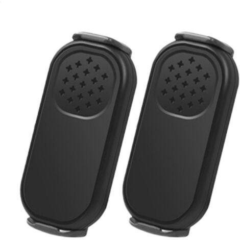 Sistema di allarme, segnale anticollisione sulla porta, potente sensore vocale, alimentato a batteria, funzionalità wireless (2 pezzi, 1 coppia, nero) ideale per la sicurezza del veicolo
