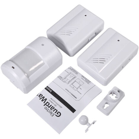 Sistema di allarme wireless sicuro con rilevatore di movimento, campanello d'allarme per la sicurezza domestica, allarme per vialetto, installazione wireless, segnale acustico