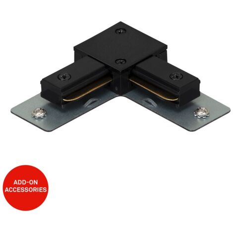 Sistema di binari Briloner Rail, connettore angolare, accessori, nero