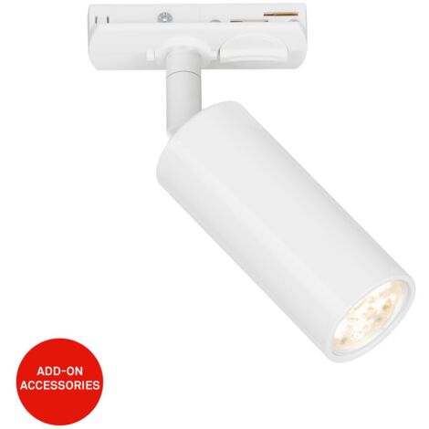 Sistema di binari Briloner Rail, faretto LED, accessori, bianco