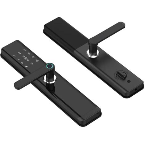 Sistema di controllo accessi, maniglia elettronica RFID, scheda da 13,56 MHz, impronta digitale, password, elegante serratura intelligente SecureEntry-HL300