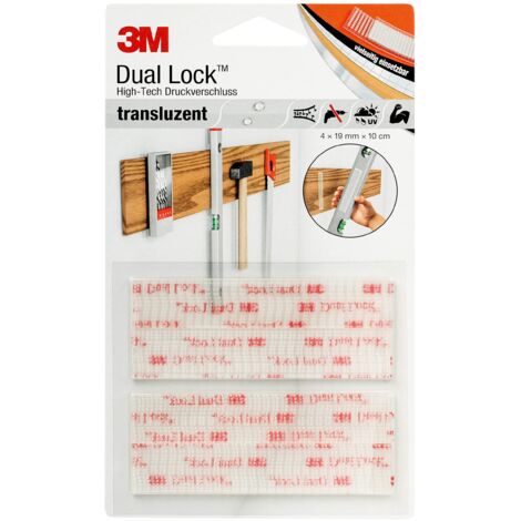 Sistema di fissaggio trasparente 3M Dual Lock 19x100 mm