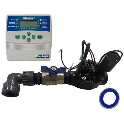 Sistema di Irrigazione Automatico a 1 Zona con Programmatore ELC401 + Elettrovalvola Rain Bird HV 1'' 24v
