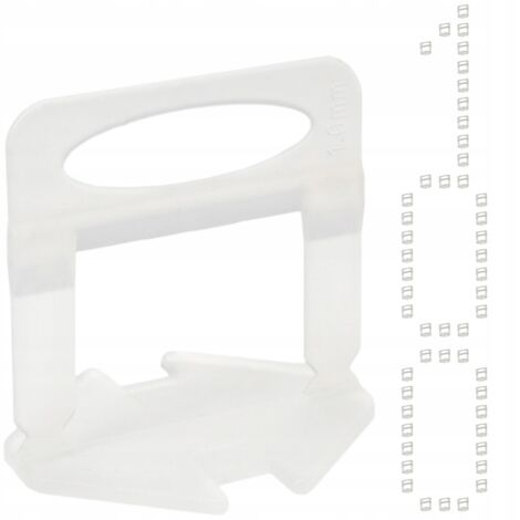 Sistema di livellamento per piastrelle 100 clip, fuga 1mm X-level