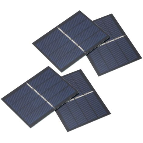 Sistema di moduli pannello solare fai da te da 4 pezzi 0,65 W 2 V per la ricarica della batteria della luce del giocattolo 60x80 mm