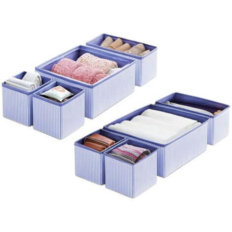 Sistema di organizzazione dell'archiviazione dell'organizzatore Set Navy Blu