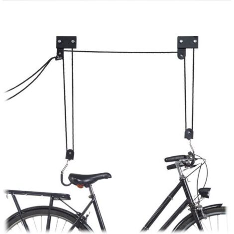 Sistema di sospensione per bicicletta da soffitto - capacità di carico 57 kg - con gancio - universale - con puleggia