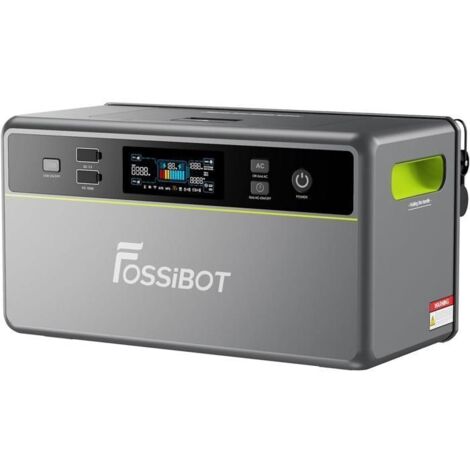 Sistema di stoccaggio di energia solare tutto-in-uno - FOSSIBOT - FBP1200 LFP - LiFePO4 EVE® 6000 cicli - 1,95–39,1 kWh - AC 1200 W