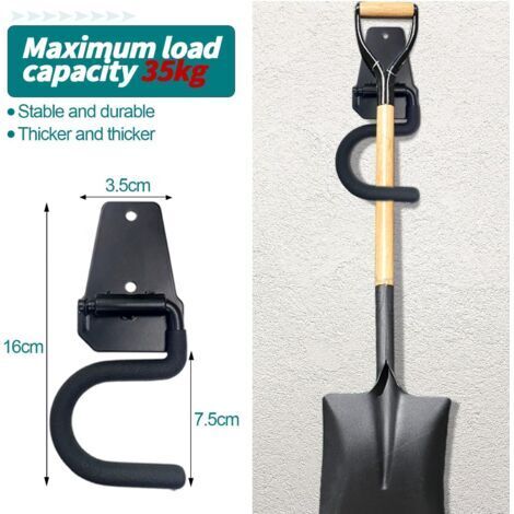 Sistema di stoccaggio regolabile, porta attrezzi da giardino, organizer per attrezzi da giardino, rastrelliera per attrezzi da giardino a parete, organizer per garage, ganci organizer per giardino, ca