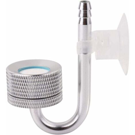 Sistema difusor atomizador para acuario, difusor de CO2, reactor de dióxido de carbono, plantas acuáticas para acuario (plateado)