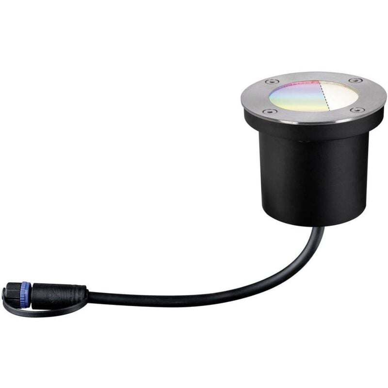 Boden Einbauleuchte 94274 Sistema d'illuminazione Plug&Shine ZigBee led (monocolore) 3.6 w Bianco caldo Argent - Paulmann