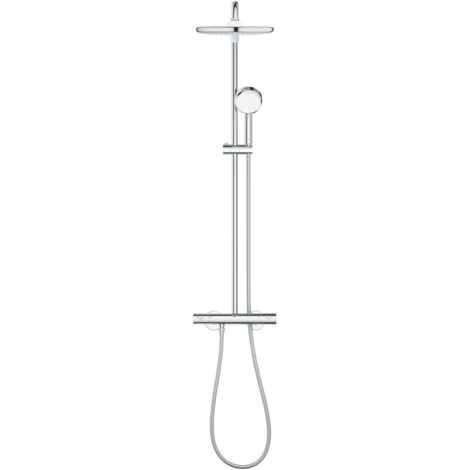 Sistema doccia Grohe Tempesta C 250 con termostato, braccio doccia cromato da 390 mm, con sistema di miscelazione in ottone e tecnologia Thermostat Cosmopolitan 250
