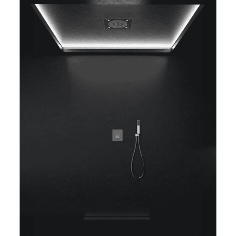 Sistema doccia termostatico a LED - Cromo