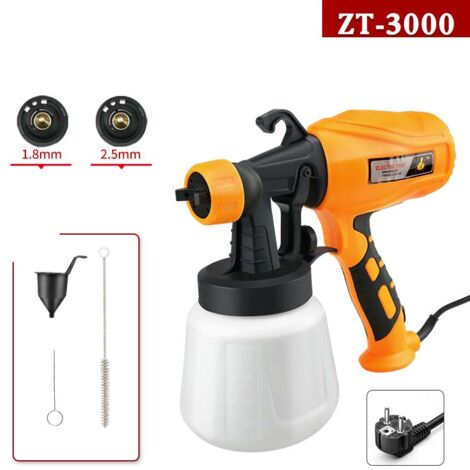 Sistema elettrico di verniciatura per superfici di lavoro di piccole e medie dimensioni, per vernici e smalti, controllo quantità vernice 800 ml ZT-3000