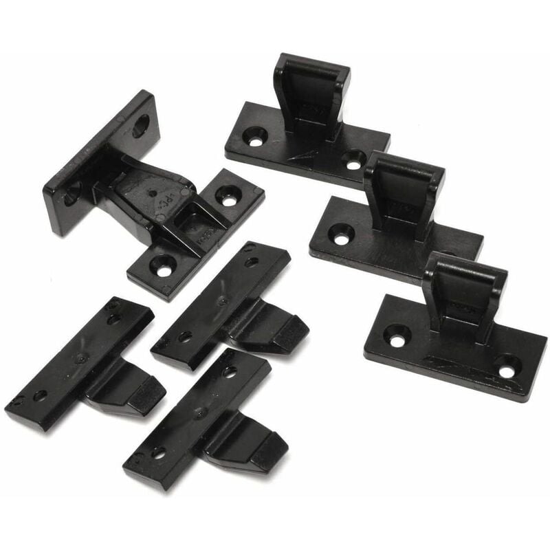 Image of Sistema fissaggio clip Giunto keku per schiene di mobili o pannellature a clip - Confezione da 2