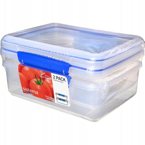 Sistema Klip It Lebensmittelbehälter, 2er-Pack, 2 Liter