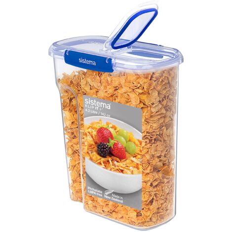 Sistema KLIP IT PLUS contenitori per alimenti Starter Set  Set da 6 contenitori ermetici (AN2)  Guarnizione ermetica  Semplici clip di chiusura  Senza BPA