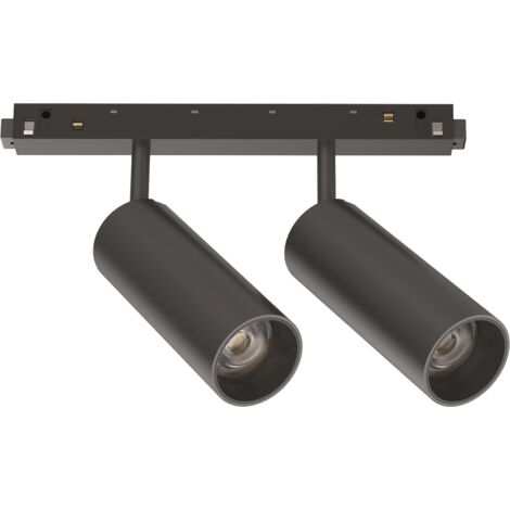 Sistema Lineare Ego Track Double 24w 4000k On-off Bk Ideal-lux