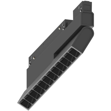 Sistema Magnetico Flessibile On-Off Ego Alluminio Nero 1 Luce 13W 3000K