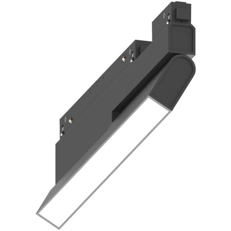 Sistema Magnetico Flessibile On-Off Ego Alluminio Nero 1 Luce 7W 3000K
