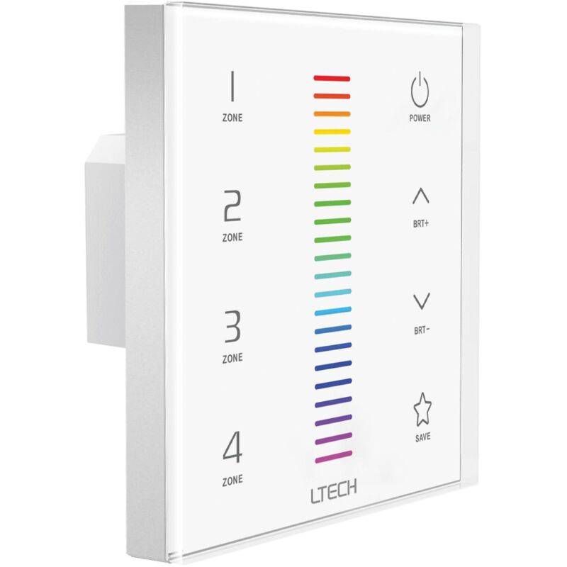 Image of Multi-zone system - rgb led touch panel dimmer - dmx / rf - 4 zones - Ltech