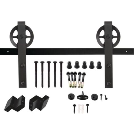 Sistema scorrevole 450121 100kg 2000mm nero HLT 38-40mm completo