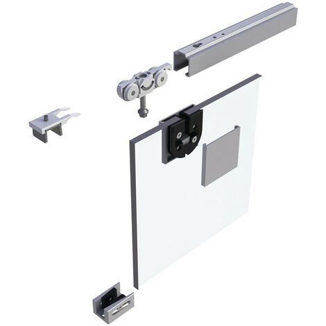 Sistema scorrevole 73 80kg 2500mm EV1 anodizzato 8-10,76mm GLT completo.