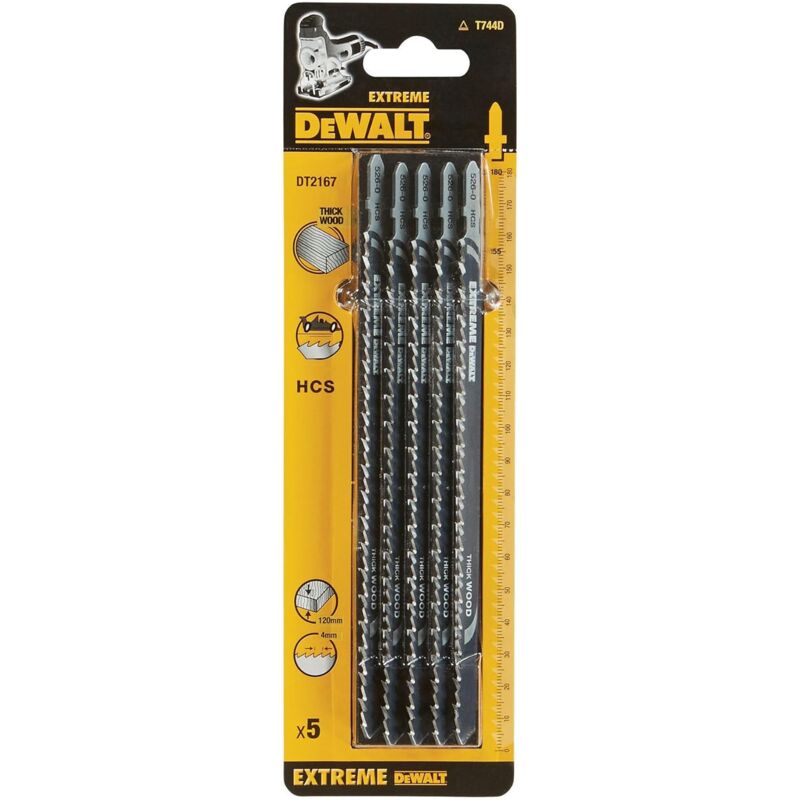 Image of Dewalt - DT2167-QZ Lama Seghetto Alternativo hcs Legno 5 Pezzi Legno cod013