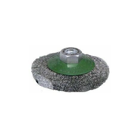 SIT C090I SPAZZOLA SPAZZOLE CONICHE IN FILO ONDULATO INOX PER SMERIGLIATRICE