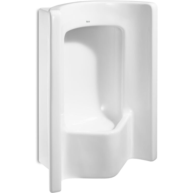 Urinoir frontal en porcelaine avec arrivée d'eau arrière site Roca